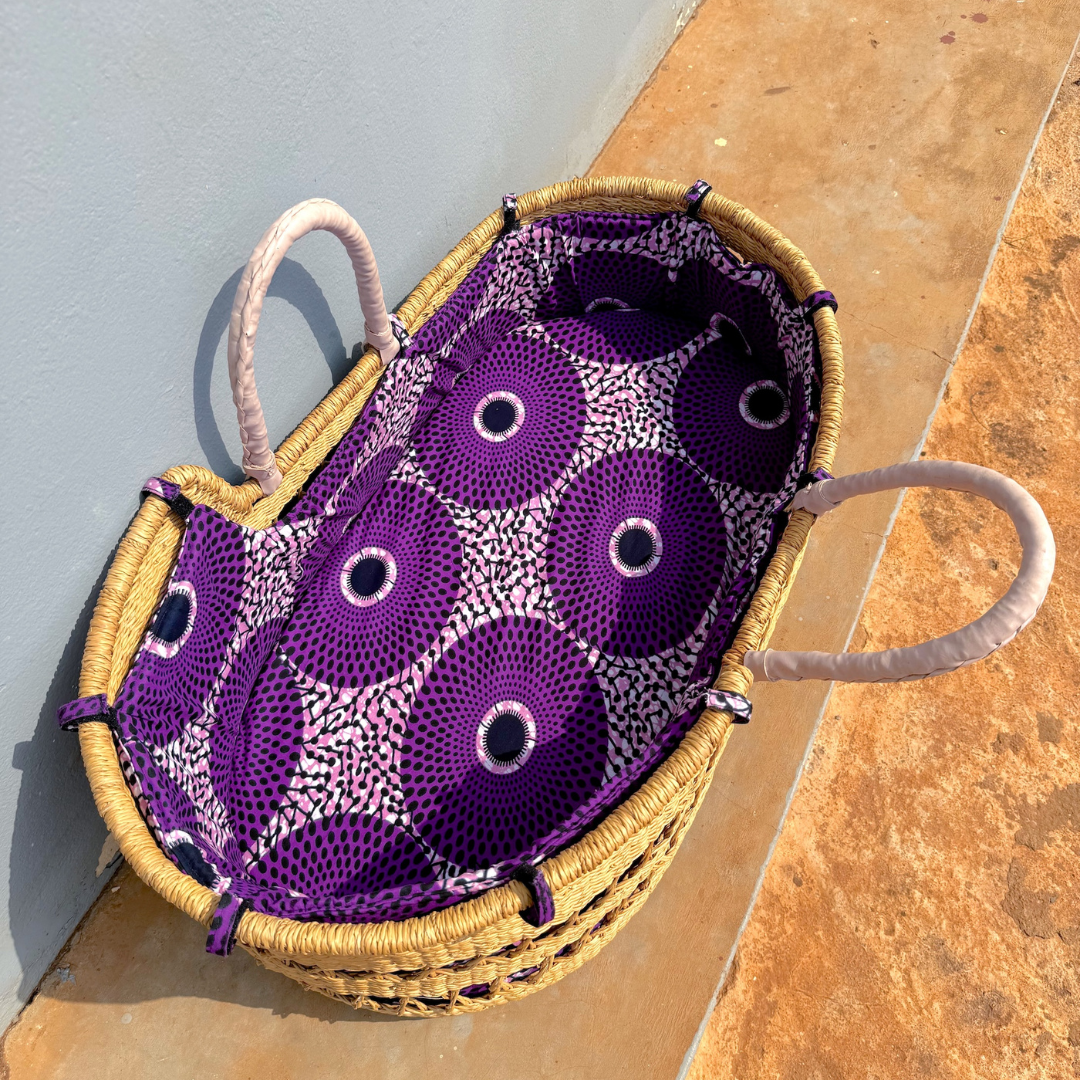 Baby Moses Basket Set - Purple Nsu Bra