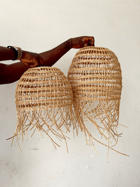 Woven Pendant Light - Dome