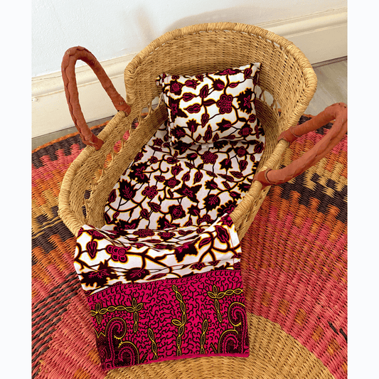 Doll Bedding Set - Pink Rose