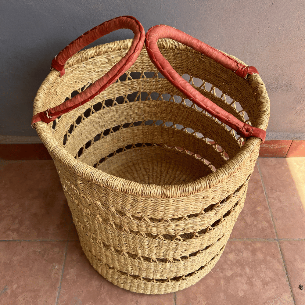 Natural Net Woven Laundry Basket