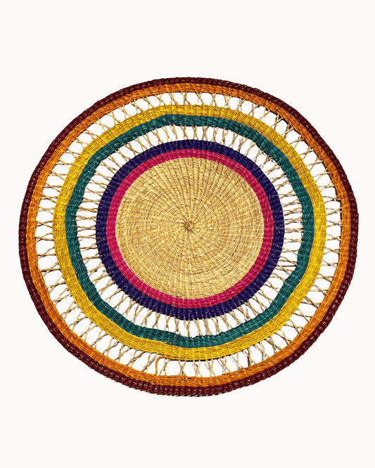 Handwoven Floor Rug - Rainbow Net (Made to Order)