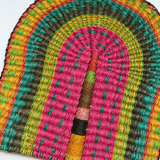 Woven Fans - Coloured Design 7