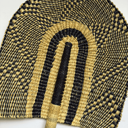 Woven Fans - Black Design 6