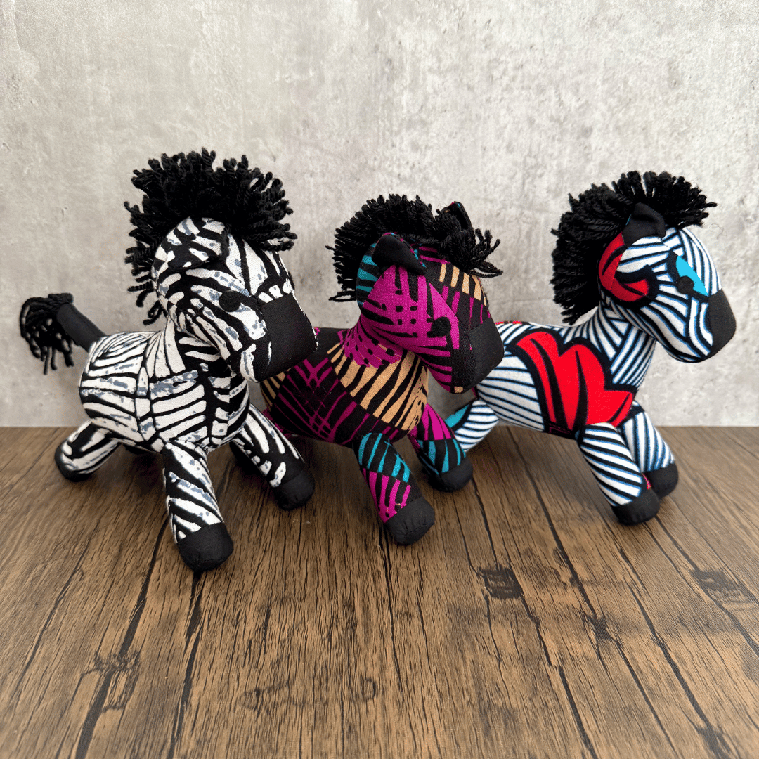 Ankara Soft Toy - Zebra 2