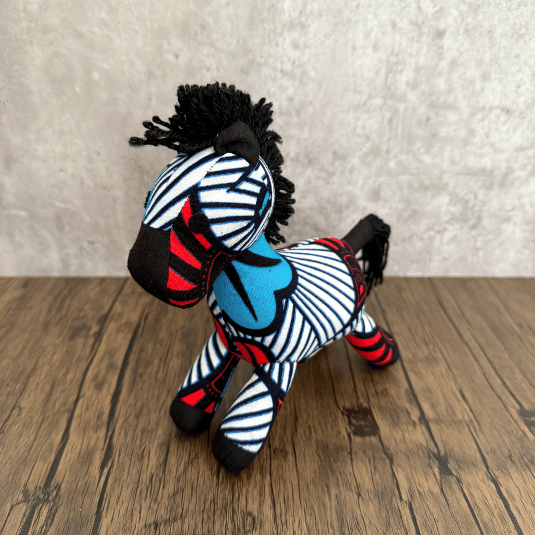 Ankara Soft Toy - Zebra 2