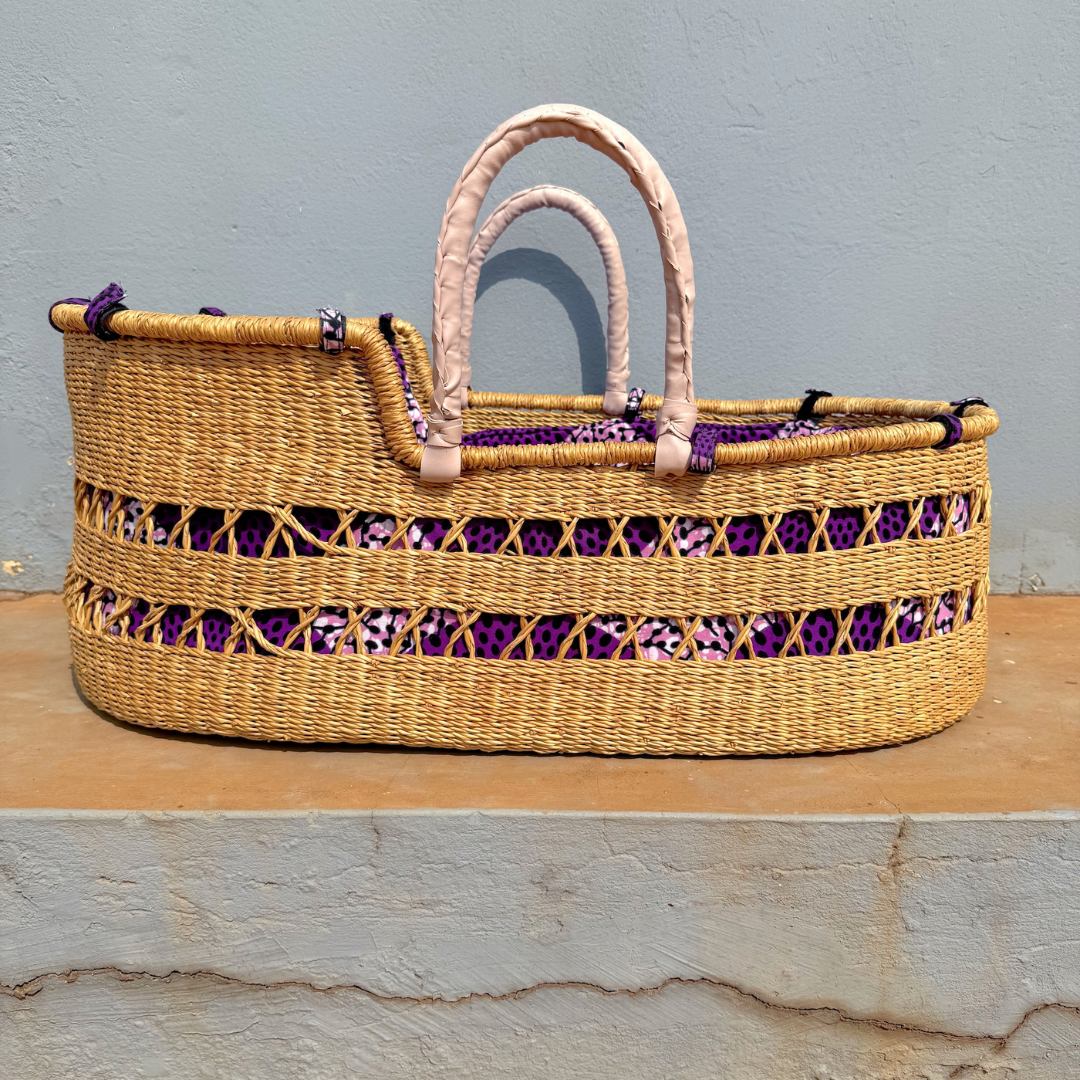 Baby Moses Basket Set - Purple Nsu Bra
