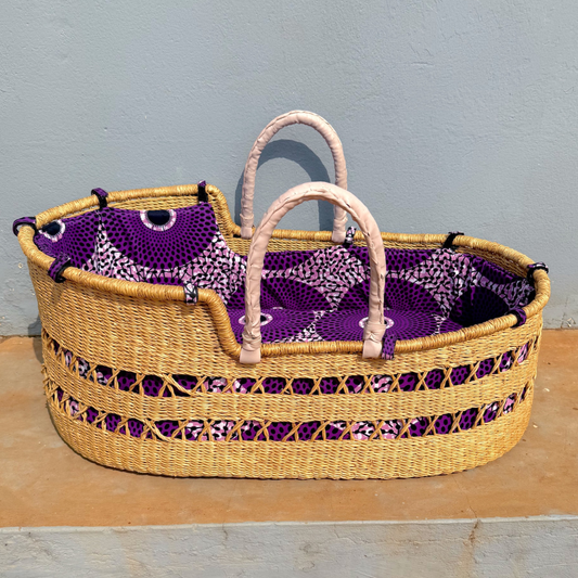 Baby Moses Basket Set - Purple Nsu Bra