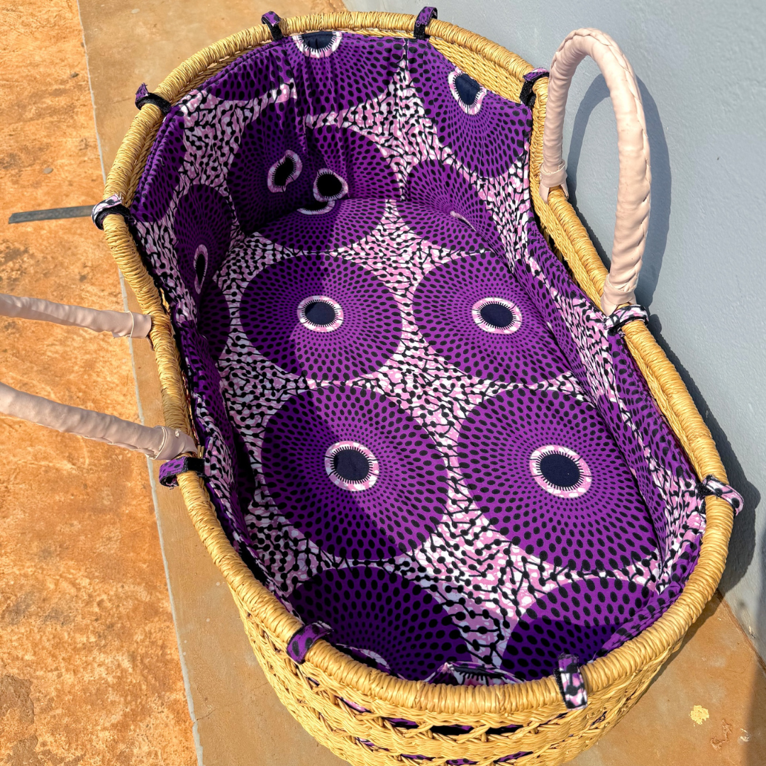 Baby Moses Basket Set - Purple Nsu Bra