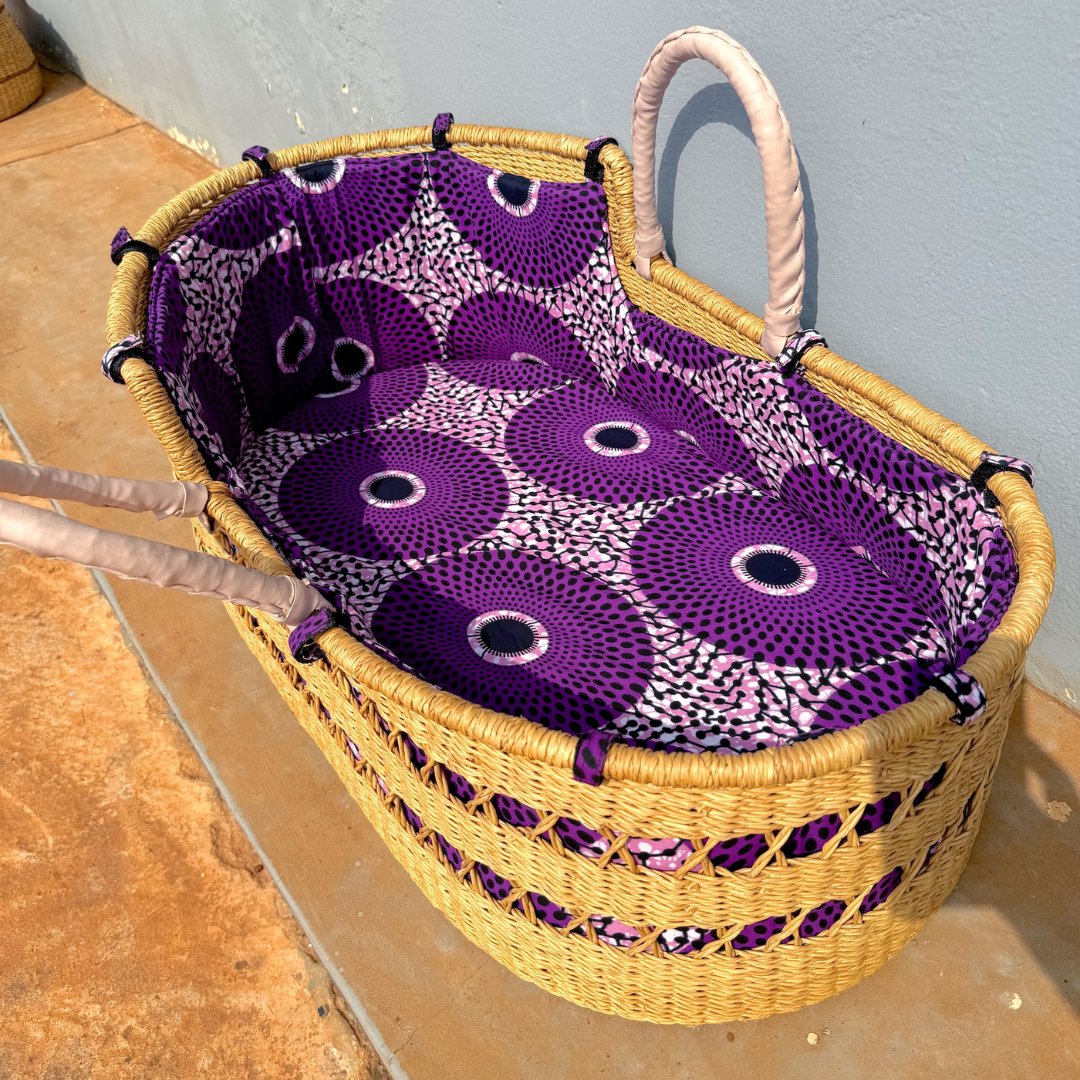 Baby Moses Basket Set - Purple Nsu Bra