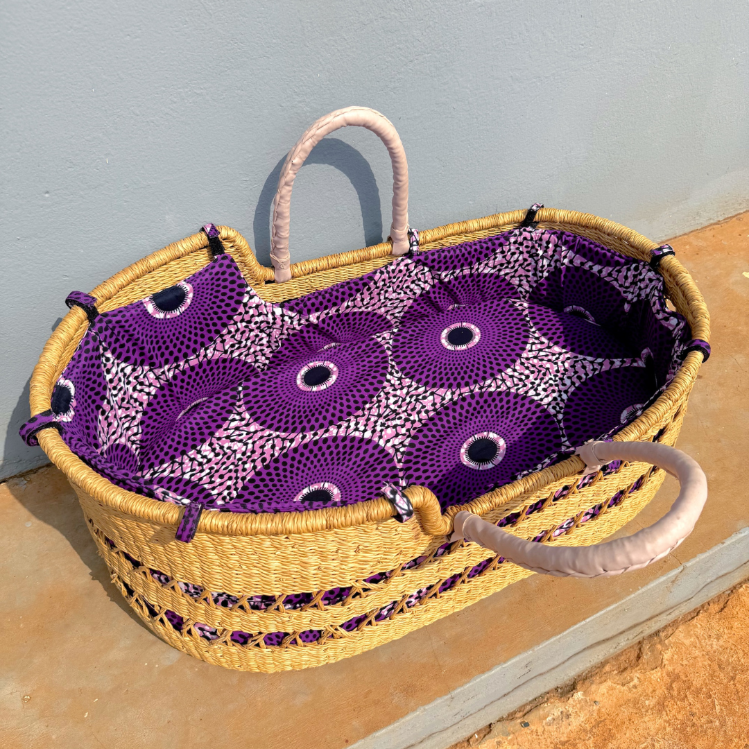 Baby Moses Basket Set - Purple Nsu Bra
