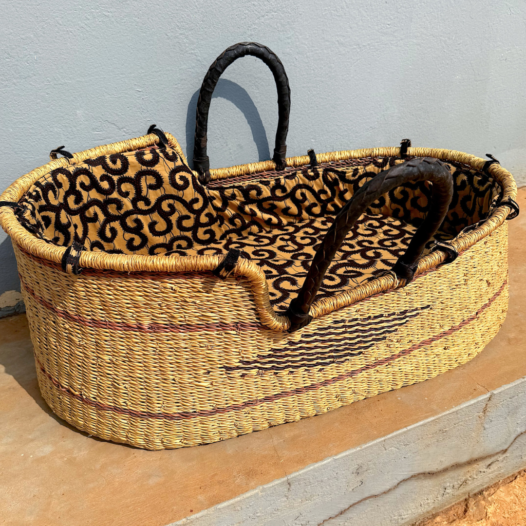 Baby Moses Basket Set - Heritage Scroll