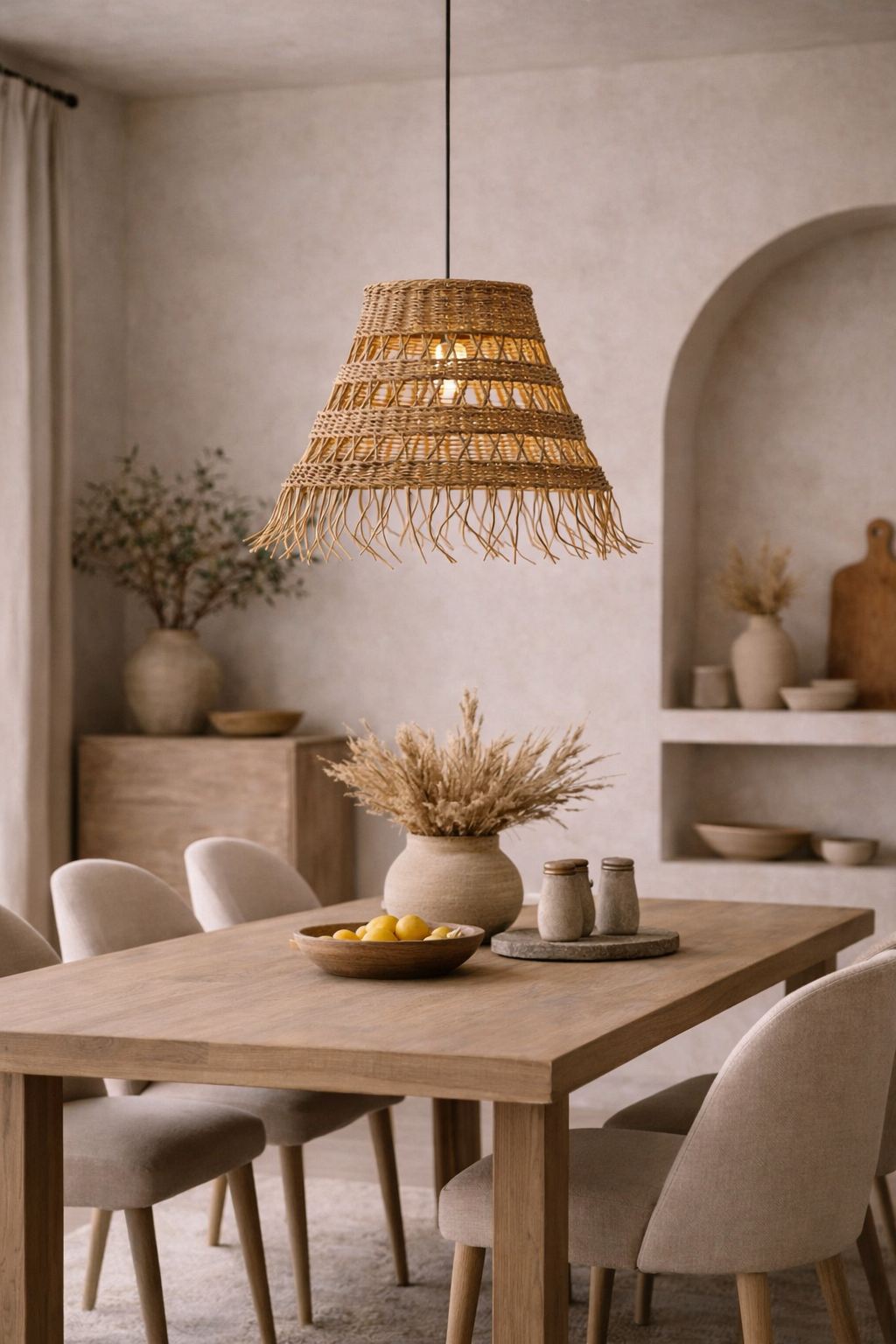 Woven Pendant Light - Tapered