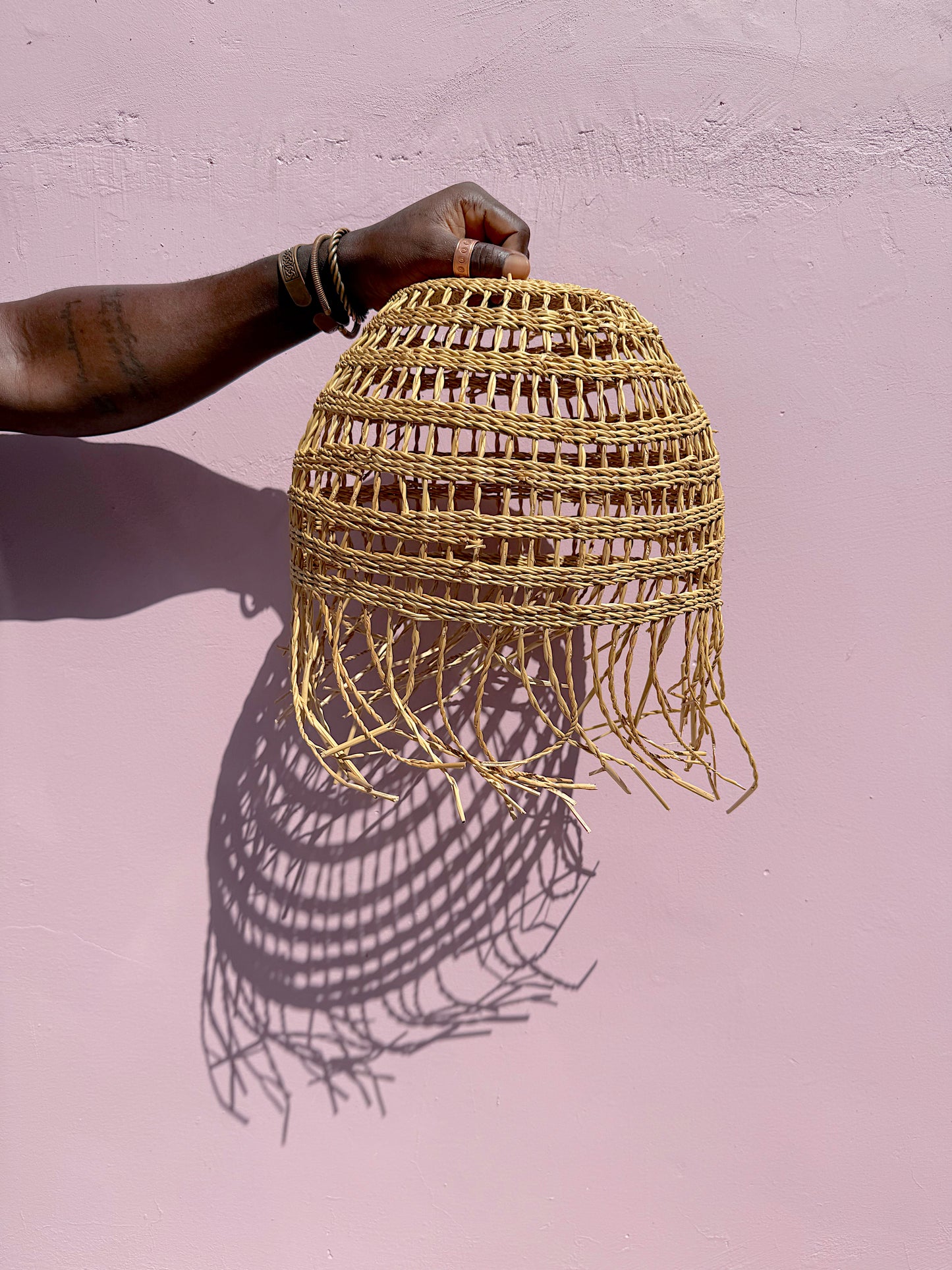 Woven Pendant Light - Dome