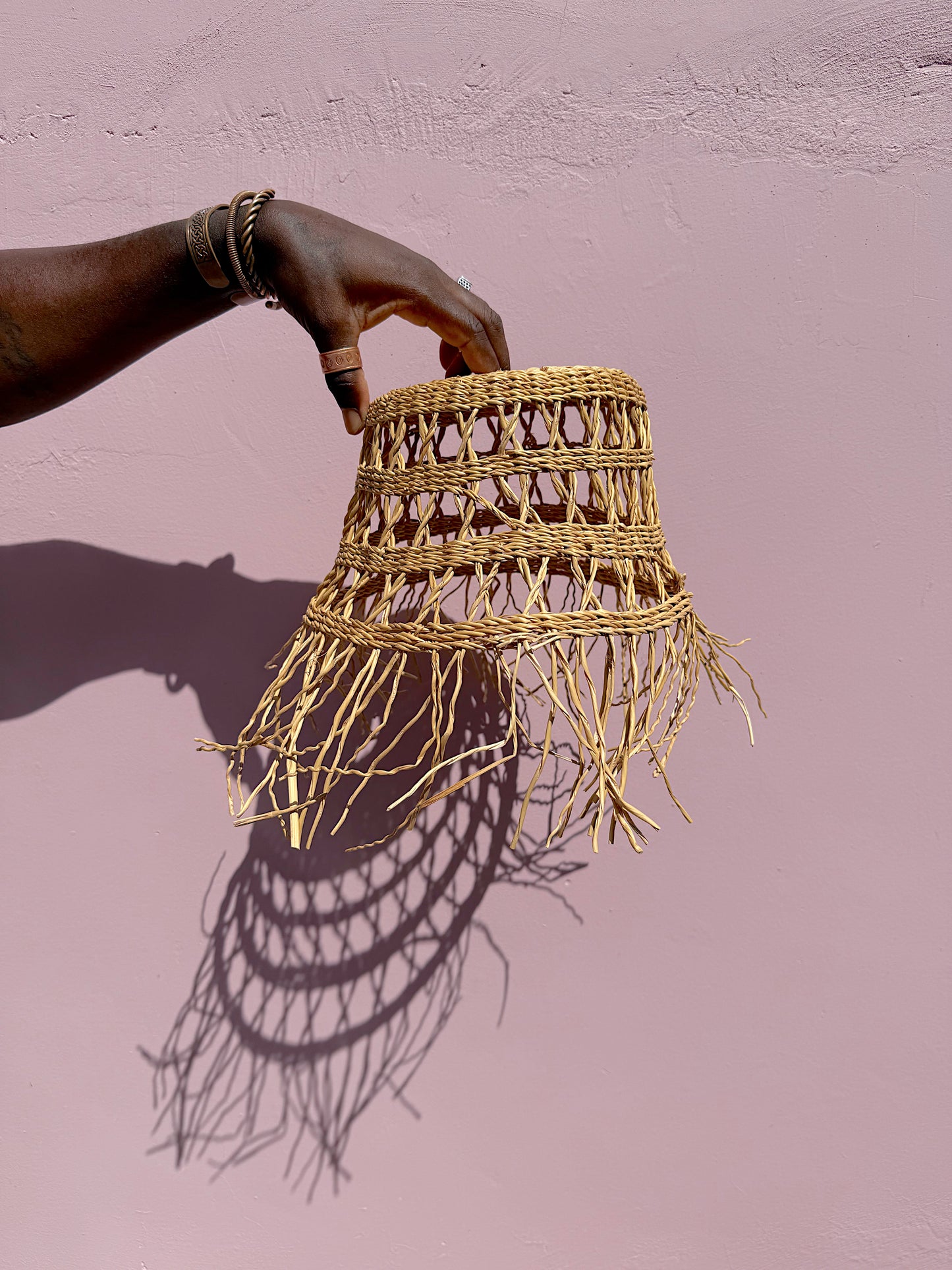 Woven Pendant Light - Tapered