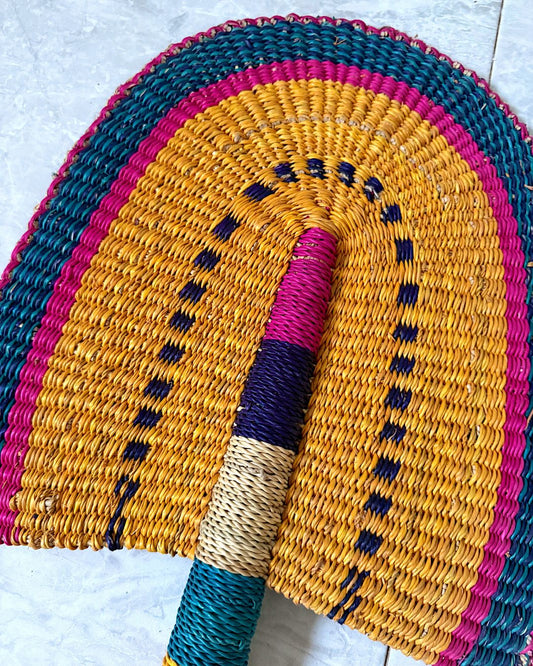 Woven Fans - Coloured Design 16