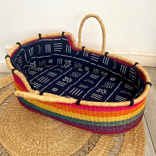 Baby Moses Basket - Rainbow