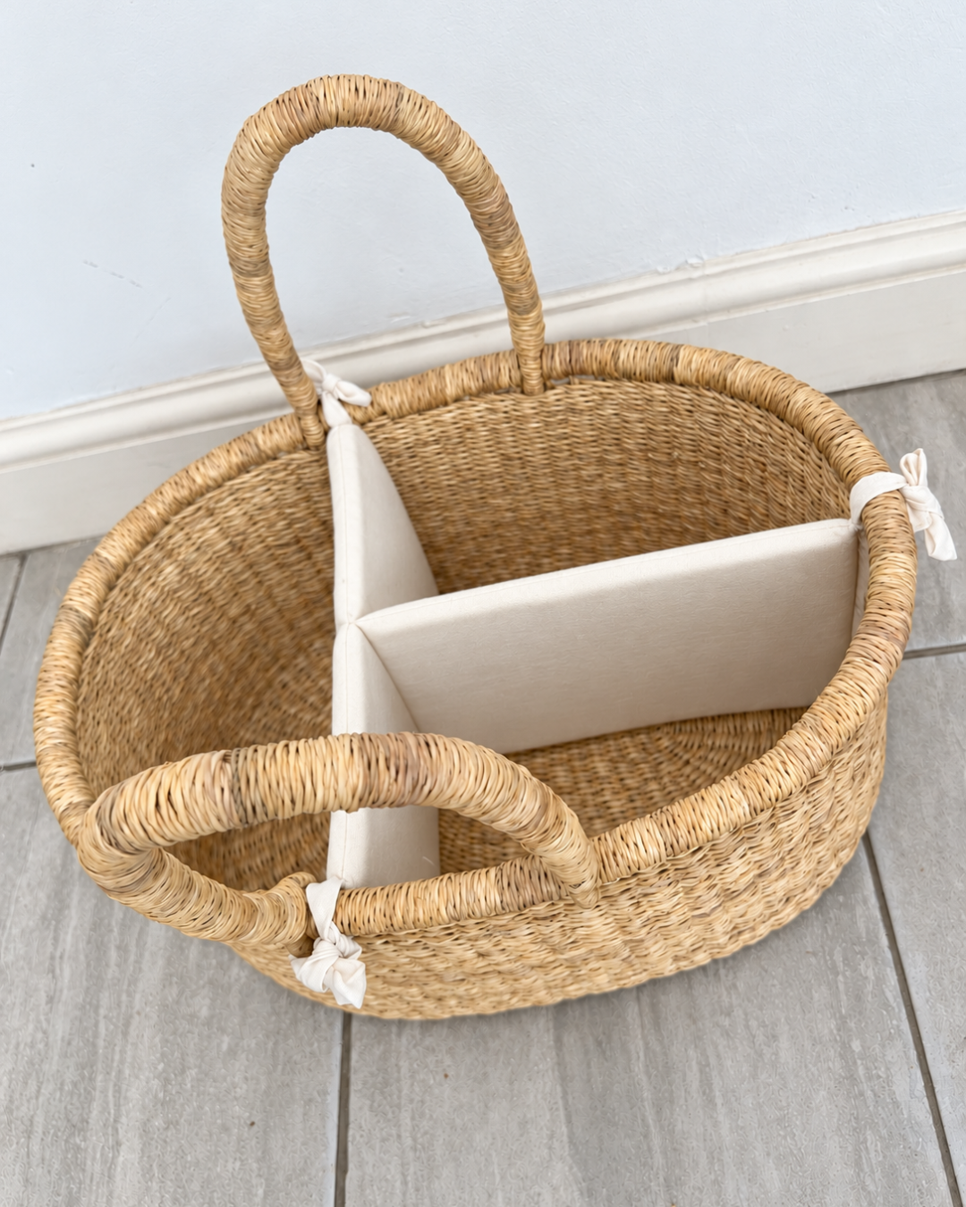 Diaper Caddy Basket - Natural