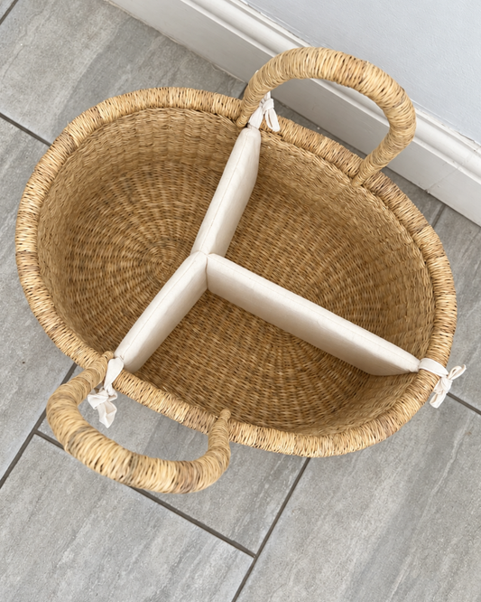 Diaper Caddy Basket - Natural