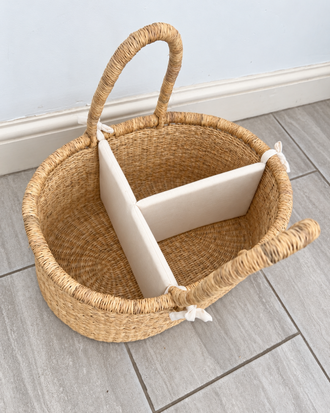 Diaper Caddy Basket - Natural