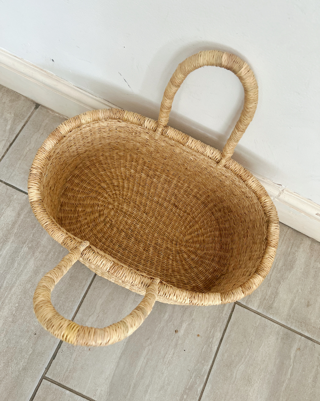 Diaper Caddy Basket - Natural