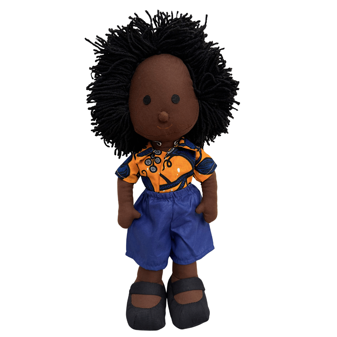 nclusive keepsake doll with dark skin tone
