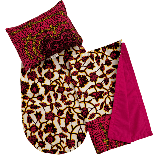 Doll Bedding Set - Pink Rose