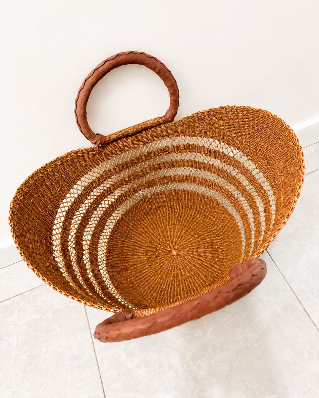 Market Basket - Ochre with Natural Net