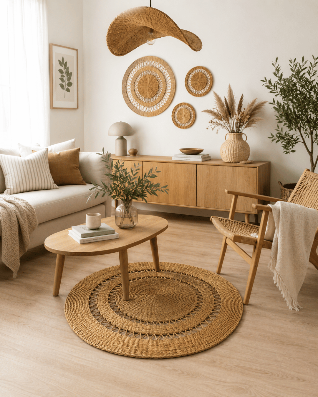 Handwoven Floor Rug - Natural Net (Made to Order)