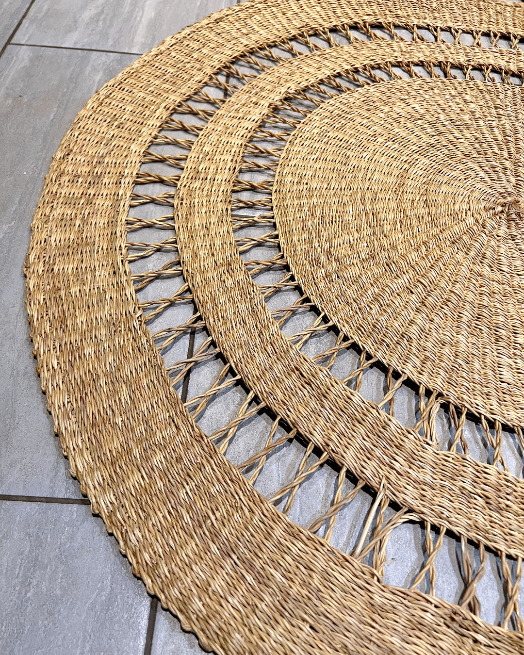 Handwoven Floor Rug - Natural Net (Made to Order)