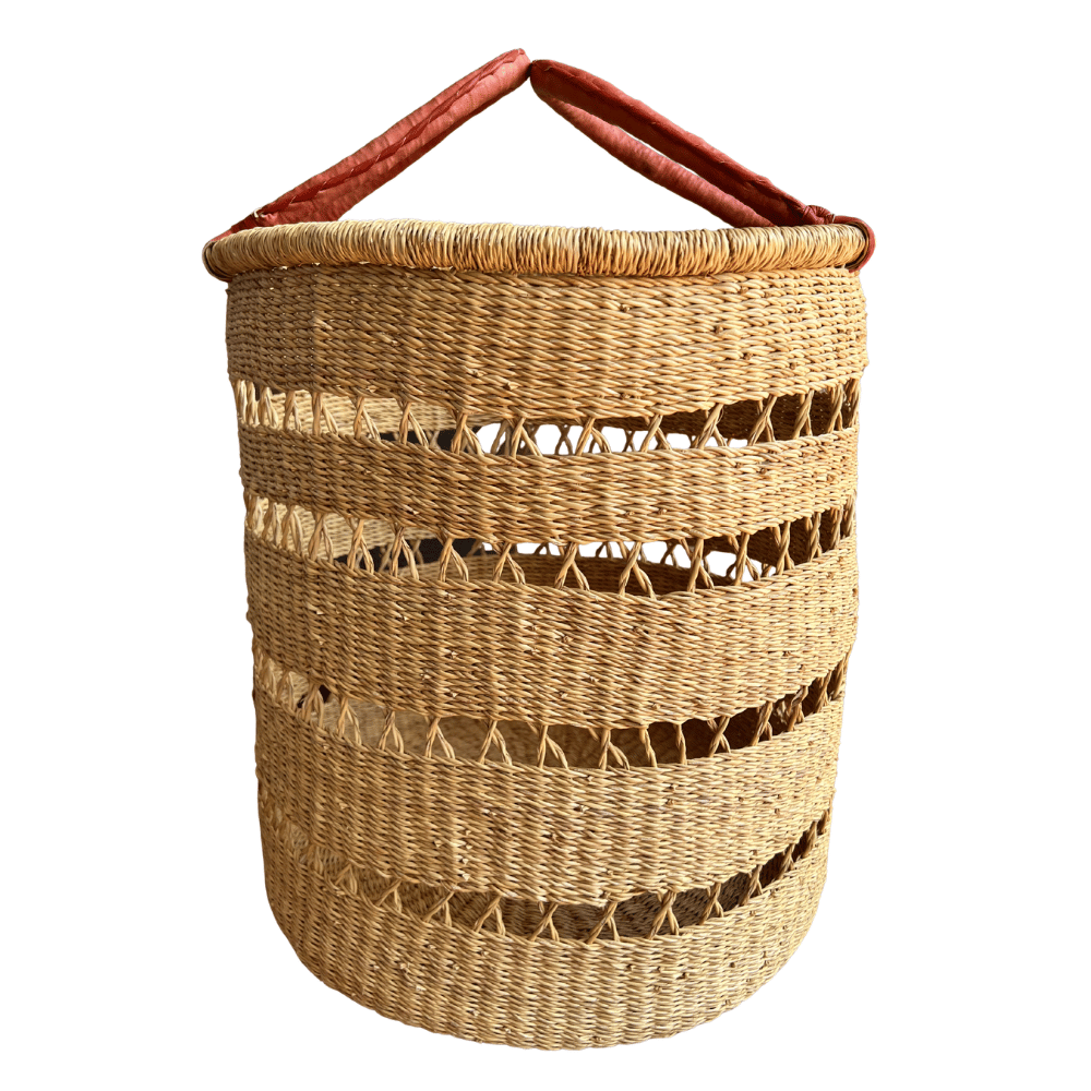 Natural Net Woven Laundry Basket