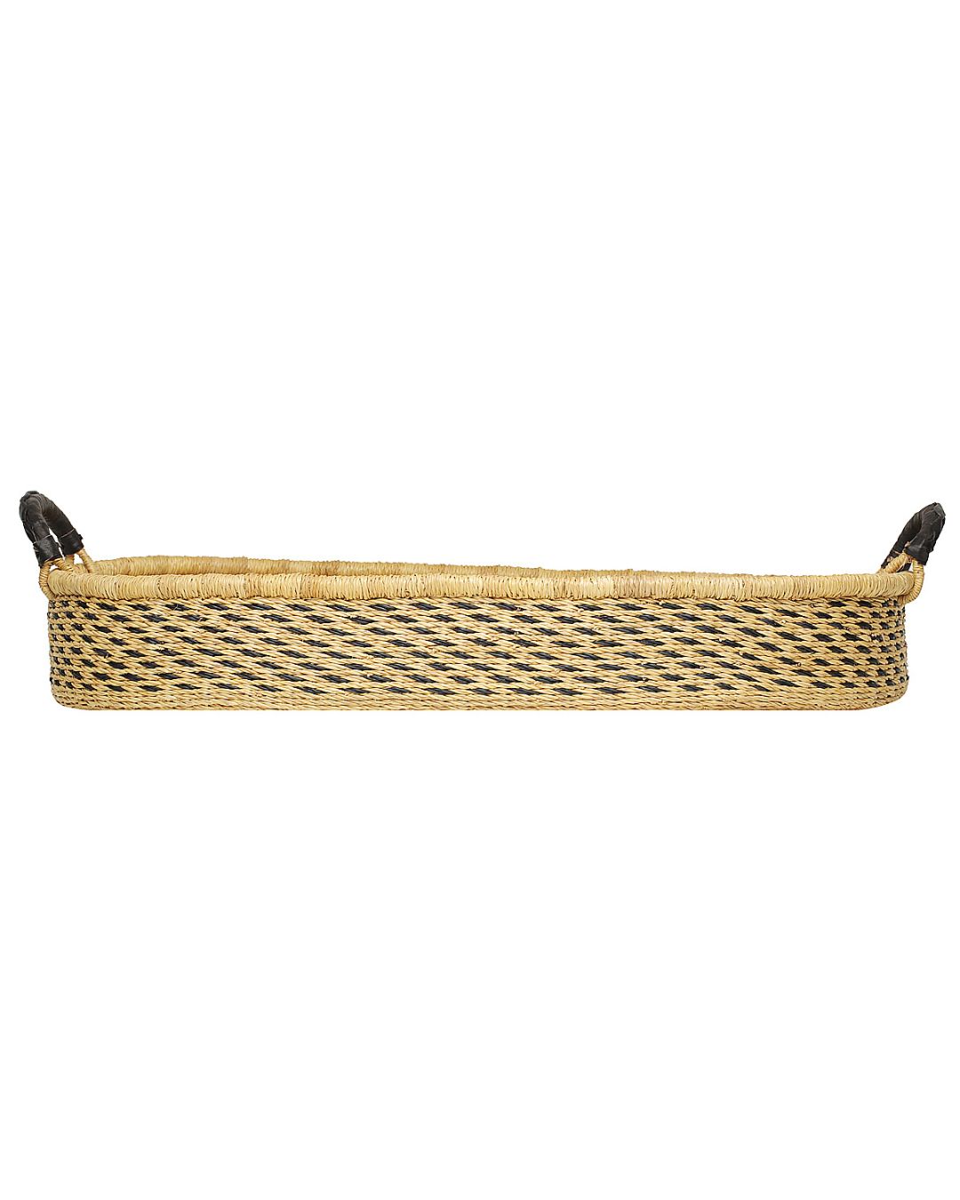 Handmade baby changing basket woven from natural materials