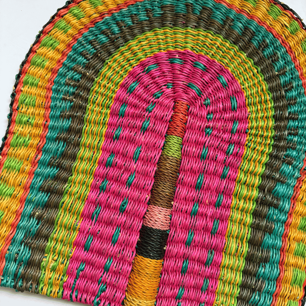 Woven Fans - Coloured Design 7