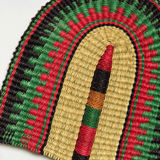 Woven Fans - Coloured Design 1
