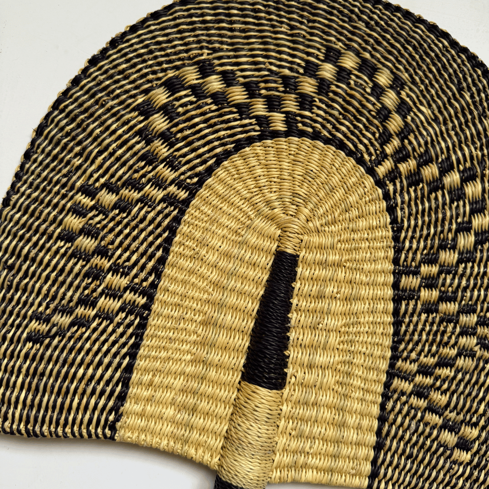 Woven Fans - Black Design 1