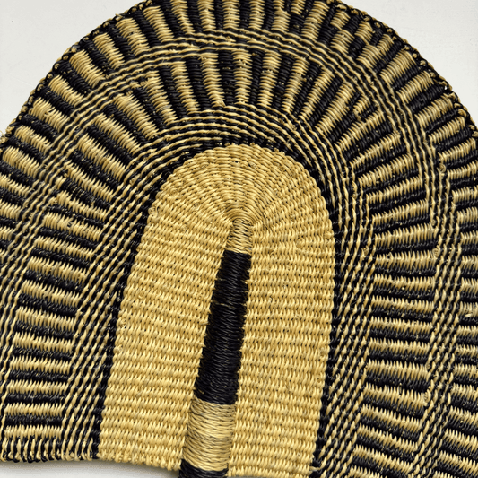 Woven Fans - Black Design 4