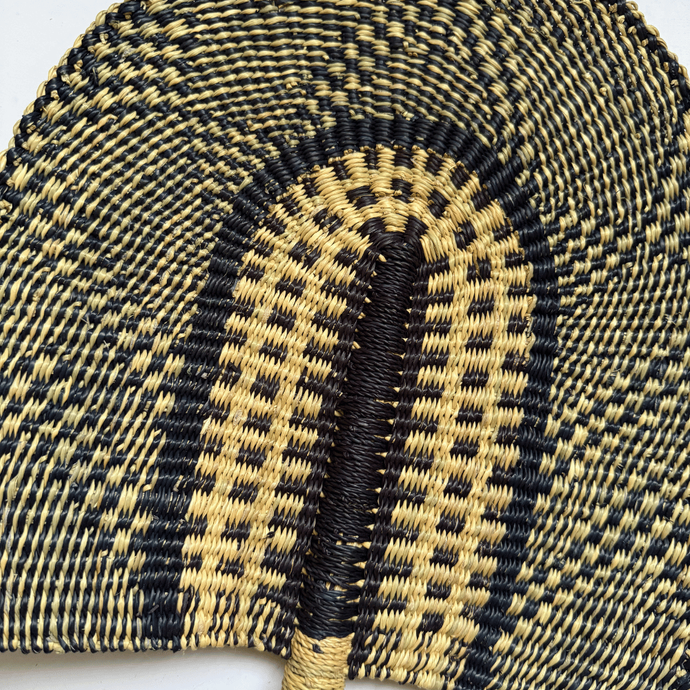 Woven Fans - Black Design 7