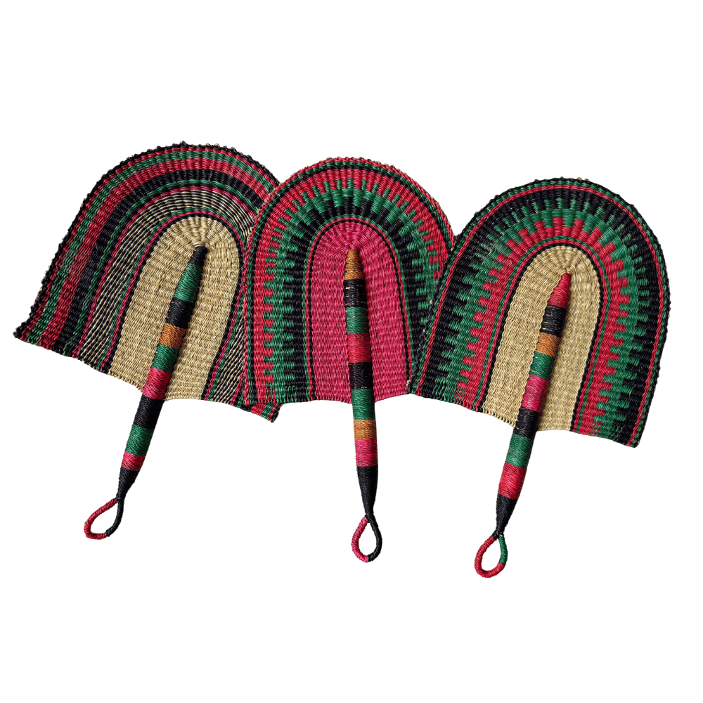 Woven Fans - Coloured Design 6