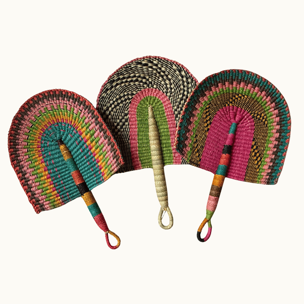 Woven Fans - Coloured Design 10